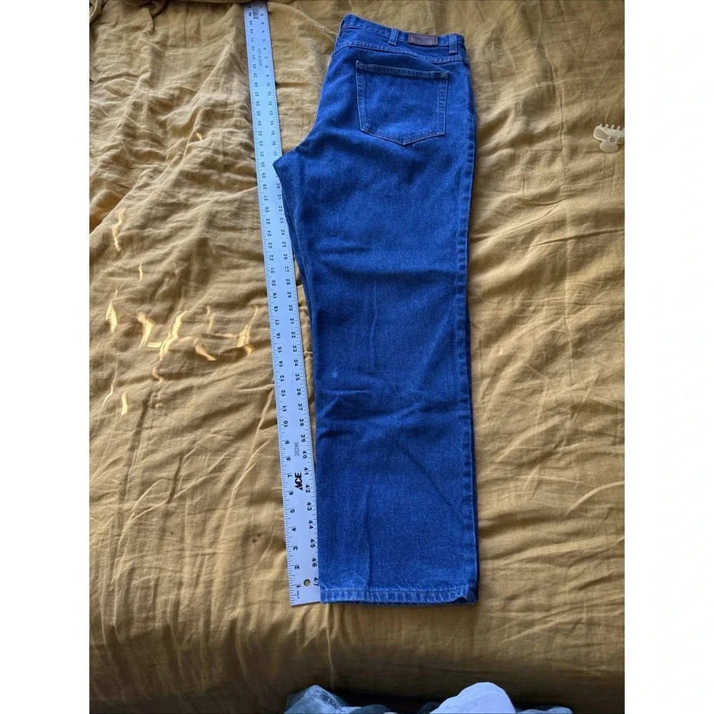 LL Bean Blue Jeans Mens 40x30 Blue Relaxed Fit Straight‎ Leg Durable Denim